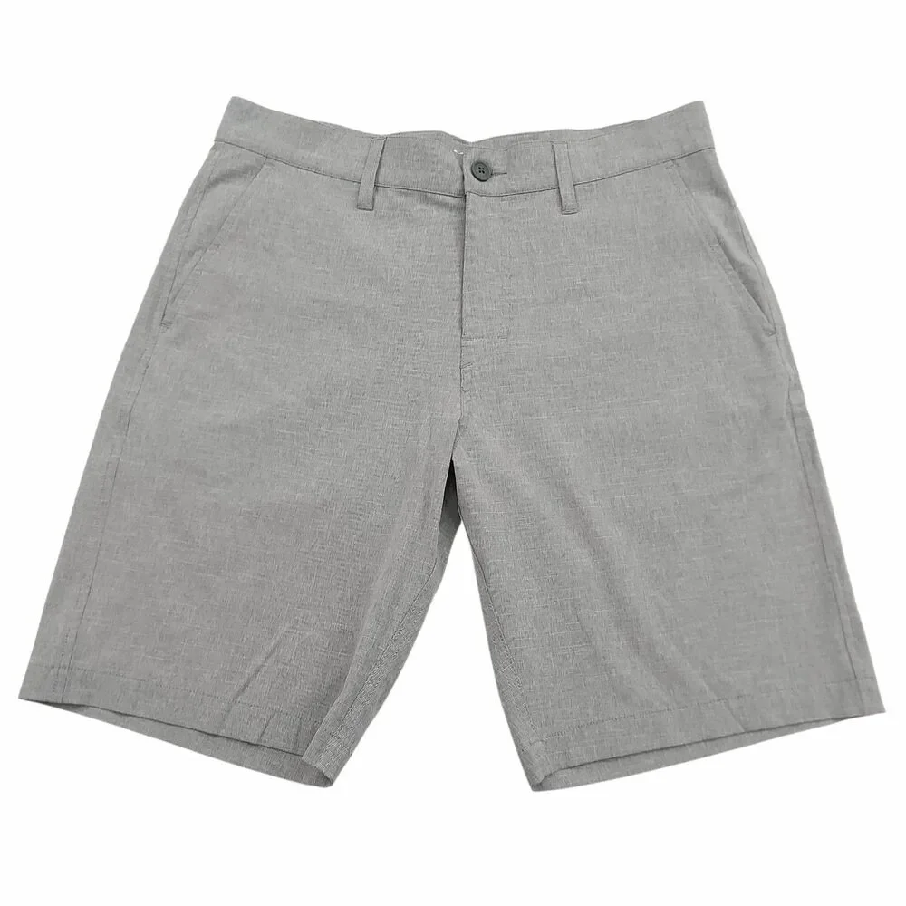 RVCA VA Hybrid Shorts Mens 32 Gray Stretch Lightweight Casual Beach Travel